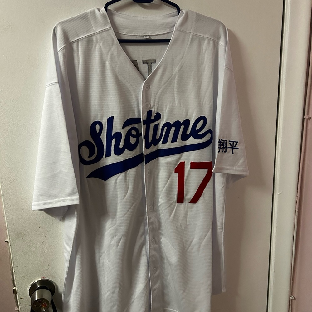 White Showtime Baseball Jersey